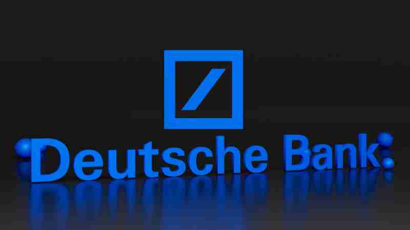 a blue sign that says deutsche bank - Deutsche Bank Logo in 3D. Feel free to contact me through email mariia.shalabaieva@gmail.com., tags: von - unsplash